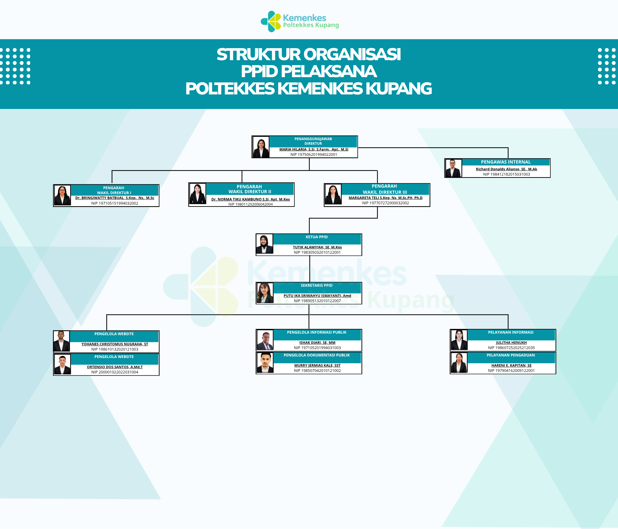Struktur Organisasi PPID Poltekkes Kemenkes Kupang