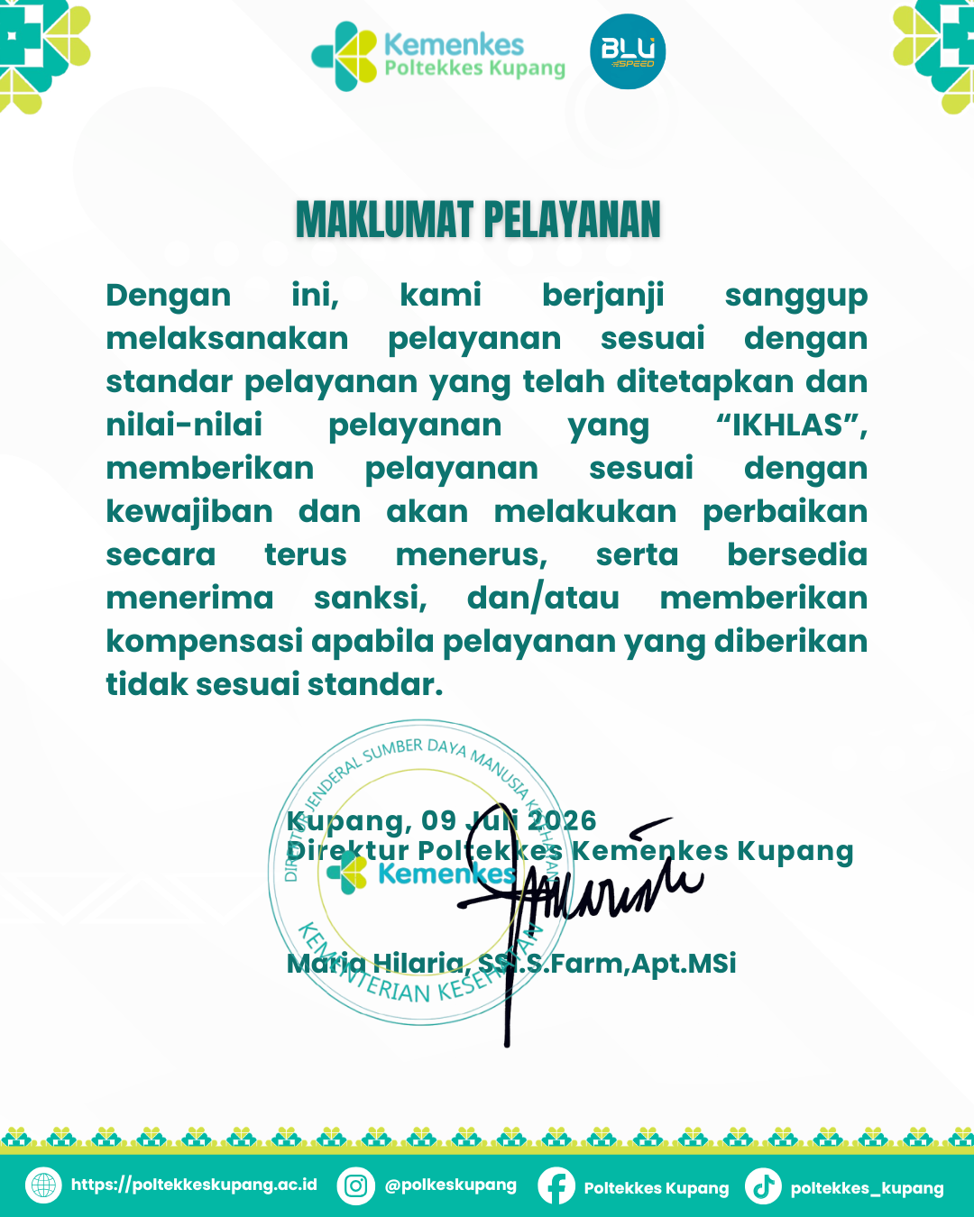Maklumat Pelayanan